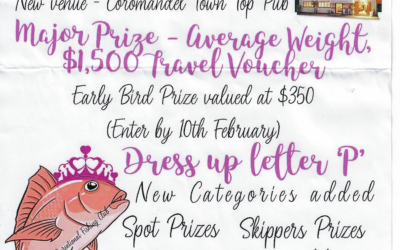 Coromandel Recreational Fishing Club – Ladies Tournament –