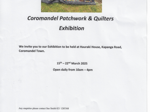 Coromandel Patchwork & Quilters Exhibition