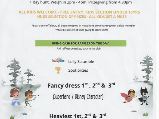 Coromandel Pig Hunting Club – Kids Hunting Competition