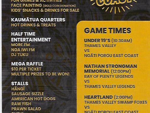 Coromandel Rugby Club Big Game in Town