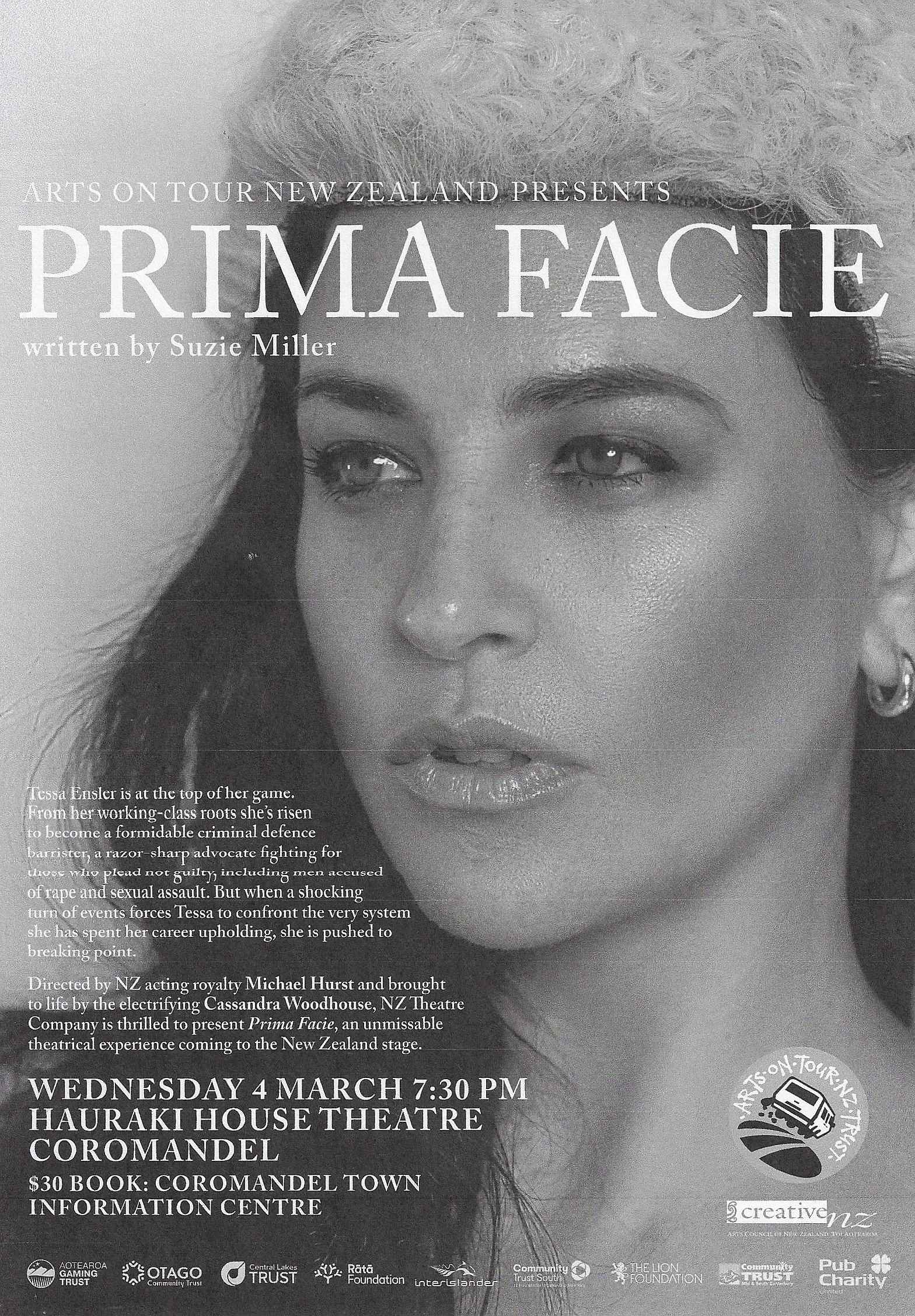 Arts on Tour “Prima Facie”